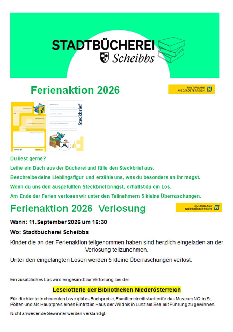 Verlosung Ferienspiel