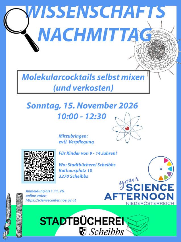 Foto von Flyer Wissenschaftsnachmittag Molekularcocktails